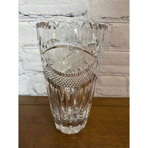 Crystal Chardonay Cut Crystal Vase 7 Inch
